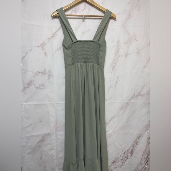 Show Me Your Mumu Ruffle Smocked Claire Midi Bridesmaid Dress - D43 - Picture 6 of 6